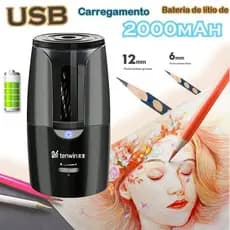Afia-lápis elétrico USB automático/rolador de lápis mecânico colorido para crianças artigos papelaria para artistas-8028