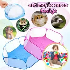 Bebê/animais tenda infantil forro dobrável à prova d'água,adequado para camas infantis e área de estimação cerca hexágo