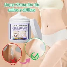 Super Clareador de axilas e virilhas 60g Axilas e Virilhas Escuras Nunca Mais-Clareamento Uniforme para Regiões Privadas