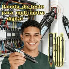 Multímetro Digital Caneta Automático Caneta Testador Portatil Tipo Automático Ac/Dc Ohm Testador Caneta Medição Elétrica