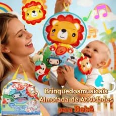 Almofada de Atividades para Bebê Almofada Conforto Brinquedo Tummy Time Brinquedo Com Pescoço Acolchoado em Forma de U
