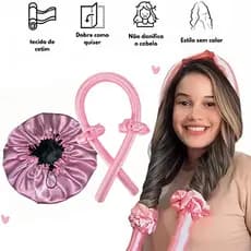 Conjunto Completo para Cabelo: Babyliss, Scrunchies e Touca - Múltiplas Cores