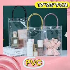 Kit 5/10/15/20 Unidades Sacos PVC Transparentes 17x23x7cm