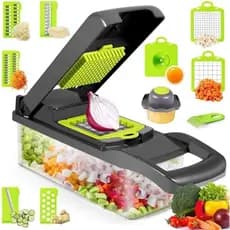 haosin Cortador Multifuncional Aço Inoxidável 16 Em 1 Fatiador De Cozinha Profissional