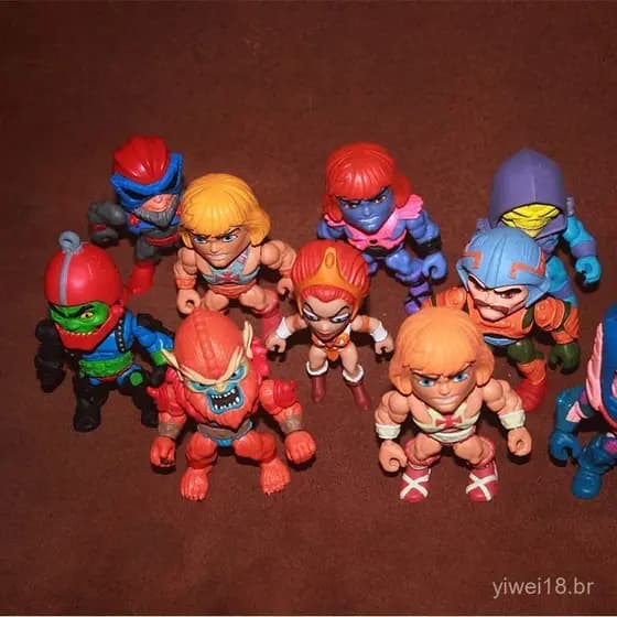 Figura solta popular da Mattel THE LOYAL SUBJECTS He-Man, figura de ação versão Q, figura articulada e móvel da Mattel I