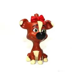 Brinquedo infantil popular em forma de animal, figura decorativa, boneco de anime, cachorrinho de desenho animado K61O