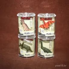 Brinquedos populares de modelos de animais, ornamentos em miniatura, protetores contra poeira para celular, dinossauros,