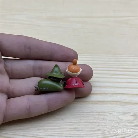 Novas figuras autênticas e soltas da família Moomin: Moomin, Little My, Little Fatty e Little Nanny, figuras colecionáve