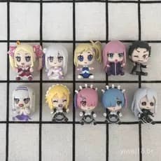 Novos produtos autênticos: Re:Zero - Começando uma Vida em Outro Mundo, bonecos fofos de Rem e Ram, pingentes, ornamento