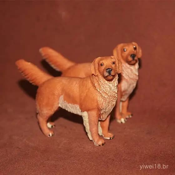 Popular Safari - Modelo Realista de Animal de Fazenda em Plástico, Brinquedo de Cão de Estimação, Golden Retriever G0DA