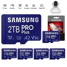 Cartão Micro SD De Alta Velocidade 128GB 256GB De Memória 512GB 1TB 2TB Class10 U3 TF