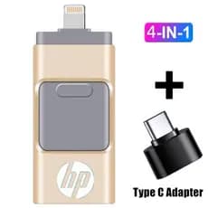Unidade flash USB HP 2 Tb 4 Em 1 OTG , Driver De Caneta 1 512 Gb 256 128 Adequado Para Móvel Android PC