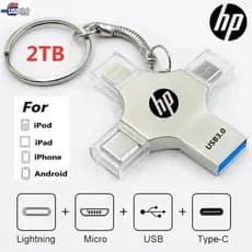 Unidade flash 4 Em 1 De 2 Tb USB 3.0 Memory Stick OTG Pendrive De Velocidade Rápida Tipo C Para i/O/S/Tablet/Android/Sma