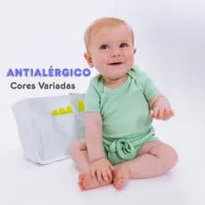 Kit 3 Conjuntos Bebê Menina e Menino Body Manga Curta e Short Antialérgico 100% Algodão 01S2k3