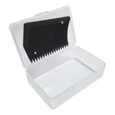 Caixa Porta Parafina com Raspador Grande - Wax Box Surfe