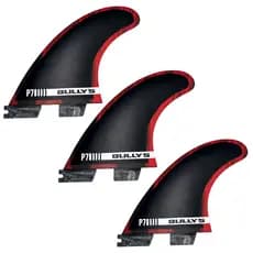 Quilhas Triquilha Bullys P7 Large Encaixe FCS 2 Preta Surfe
