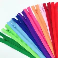 Zíper de Nylon Fixo Comum 50cm - Kit com 10 unidades