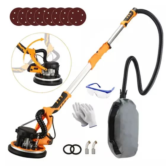 Lixadeira Elétrica 1000W Profissional Parede e Teto com LED e 6 Lixas Inclusas