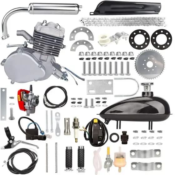 Kit Completo Motor de Bicicleta 80cc Bike Nakasaki 60km/hr Potente Motorizada Original
