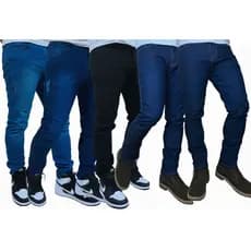 Calça Jeans Masculina Kit Com 5 Slim Fit Premium Lycra Full