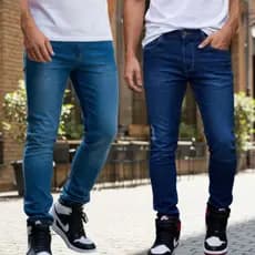 Calça Jeans Masculina sortido Kit Com 2 Slim Fit Premium Lycra