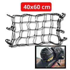 Rede Moto Aranha Elástica Grande 60x40 cm Motocicleta Bike Teia Redinha Bicicleta Capacete Transporte