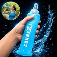 Garrafa De Água 250ml Corrida Pedal Dobrável Mole Silicone Squeeze