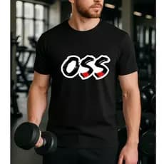 Camiseta Masculina Para Treino Academia 100% Algodão Unissex Jiu JItsu OSS