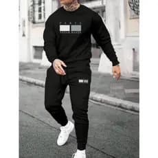 Conjunto Moletom Paris Calça e Blusa De Frio Gola Redonda  Masculino e Feminino Kit Inverno Leve Promoção