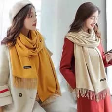 Cachecol Inverno Lenço Pashmina Xale Echarpe Feminino Grossa