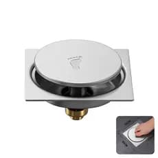 RALO INTELIGENTE VALVULA CLICK ANTI ODOR AÇO INOX 10X10CM BANHEIRO SOFISTICADO