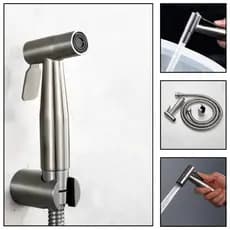 DUCHA HIGIÊNICA PULVERIZADOR EM AÇO INOX 304 GATILHO RESISTENTE