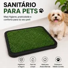 Sanitário Canino Xixi Garden Lavável Grama Sintética (Tam GG) - Refil - BRIE PET