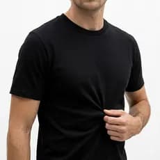 Camiseta Masculina Premium 100% Algodão Penteado 30.1 Lisa Premium Branca Preta Conforto