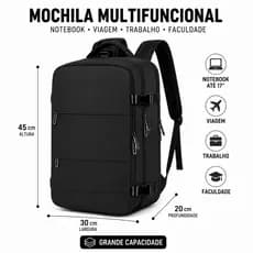 Mochila Executiva Trabalho Viagem Feminina Masculina reforçada impermeável