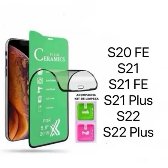 Película Cerâmica 9D 3D Gel Hidrogel Flexíve Para Samsung Galaxy S20 FE S21 S21 FE S21 Plus S22 S22 Plus