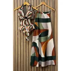 Conjunto Body/maiô + Pareô Saida De Praia