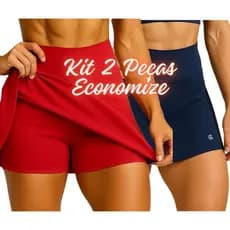 Kit 2 Saia Short Shortinho Esportivo Beach Tênis Academia Lazer Confortável