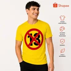 Camiseta Masculina Anti 13 Estampada 100% Algodão Camisa Casual Confortável Manga Curta Envio Rápido