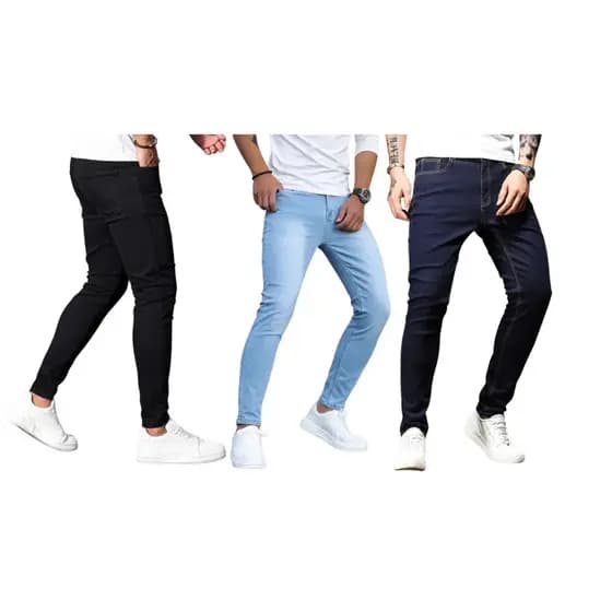 Kit Calças Jeans Skinny algodão básica para qualquer ocasião - Linha Premium