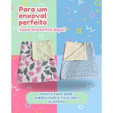 Manta de Bebê com Sherpa  – Super Macia e Quente, Ideal para Inverno