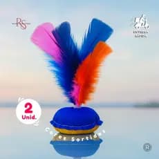 2 Petecas Coloridas Infantil Lembrancinhas Prendas Saco Surpresa Cores Diversas - Envio Imediato
