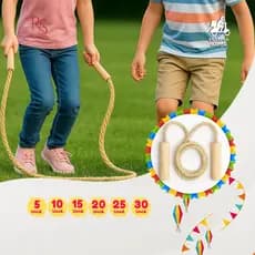 Pula Corda Infantil Sisal 1,6m 5 a 30 Unid. Festa Junina Prendas Brinquedo Presente Festa São João