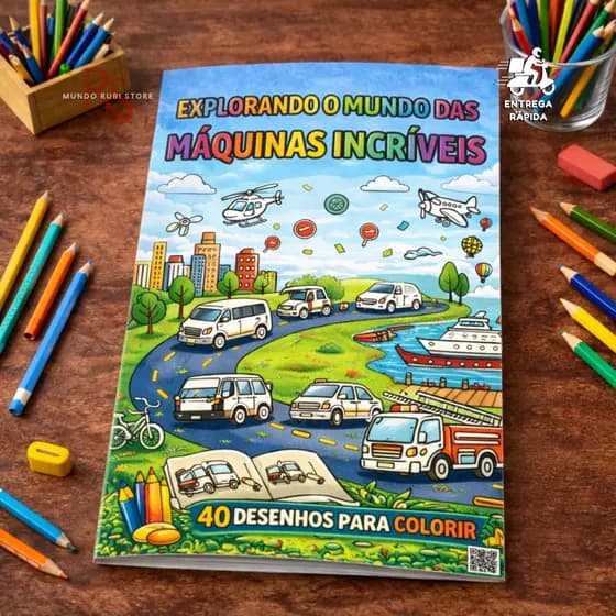 Livro para Colorir Carros 40 Desenhos Infantil Educativos Pintura Tamanho A5 Envio Imediato