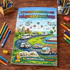 Livro para Colorir Carros 40 Desenhos Infantil Educativos Pintura Tamanho A5 Envio Imediato