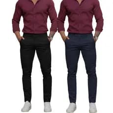 Calça Esporte Fino Masculina Slim Sarja Social Com Elastano Alfaiataria  Direto De Fabrica