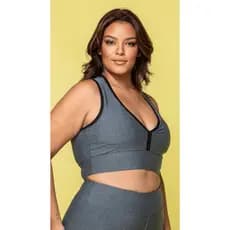 Top Nadador Fitness Plus Size Feminino Academia com Bojo Alta Sustentação