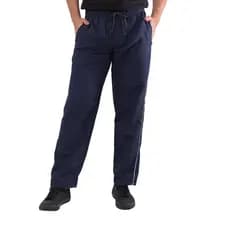 Calça Tactel Slim Plus Size Masculina Elástico Extra Grande P ao G3 Preta Azul