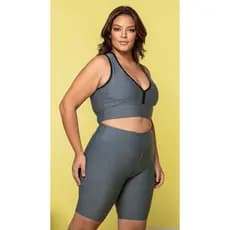 Bermudas Plus Size Feminina Suplex Academia