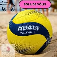 Bola de Vôlei Para Quadra Praia Profissional Dualt VP200 Microfibra Amarela